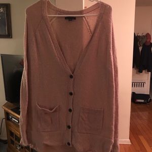Tan boyfriend cardigan